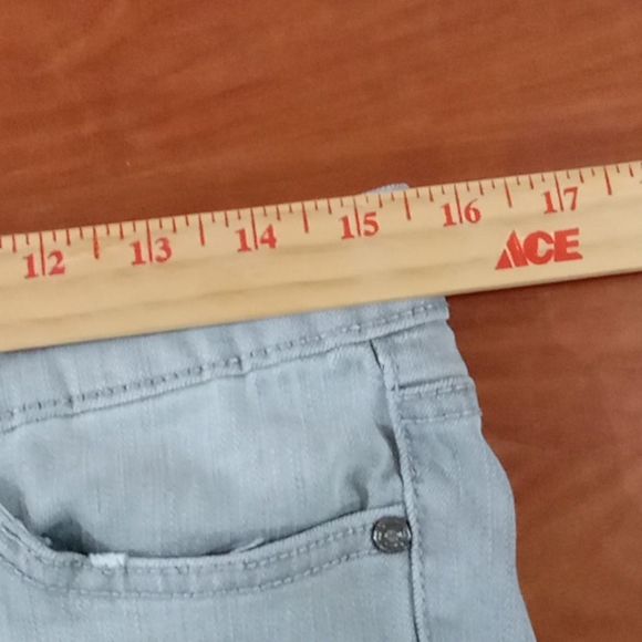 Code Bleu jeans women's size 10 gray Maya straight distress / - Picture 6 of 12